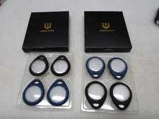 8 PACK UNBREAKcable NU Series Protective Case for Air Tags AIRTAG 4 Blue 4 Black