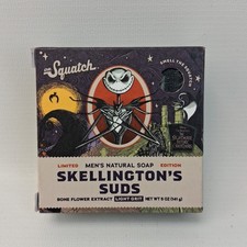 Dr Squatch Skellington's Suds 5oz Bar Soap Disney Nightmare Before Christmas