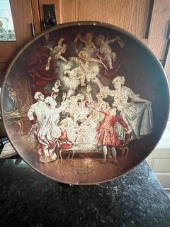 Original Champagne Velvet Beer Tin Serving Platter Charger Advertising tray