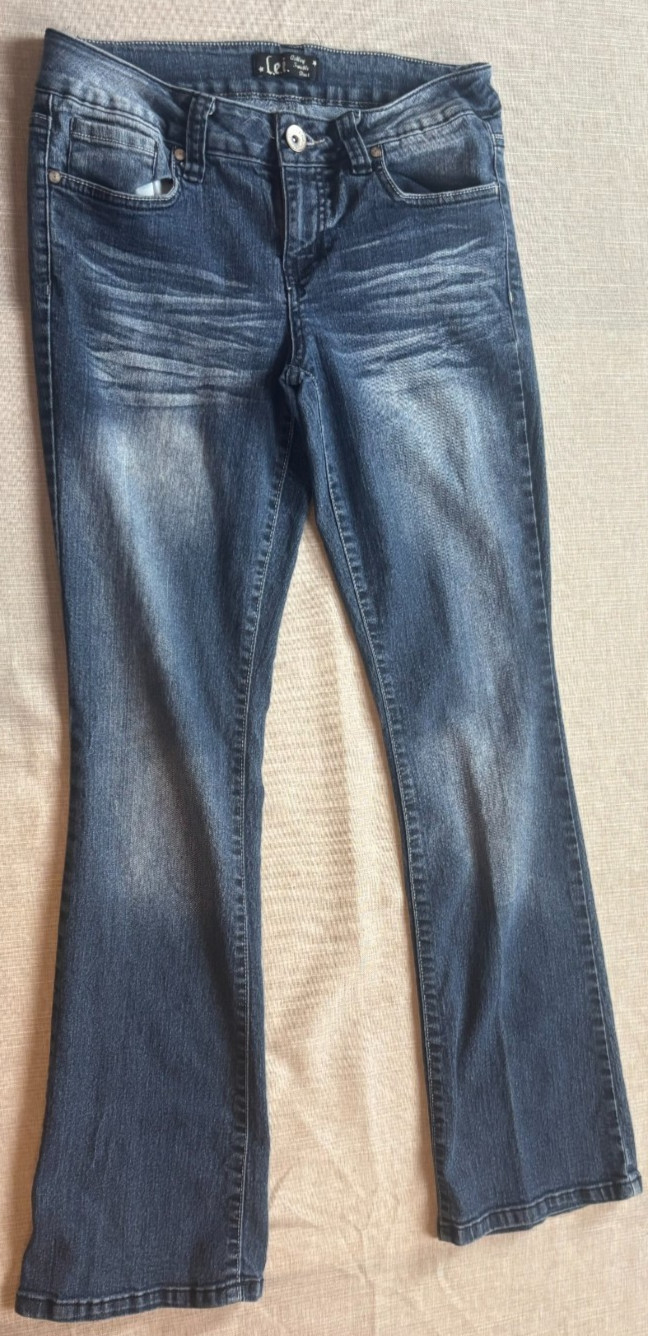 Lee Elizabeth Flare Jeans 9 + LEI Ashley Trouble Bootcut Y2K Denim RN89083 Vtg