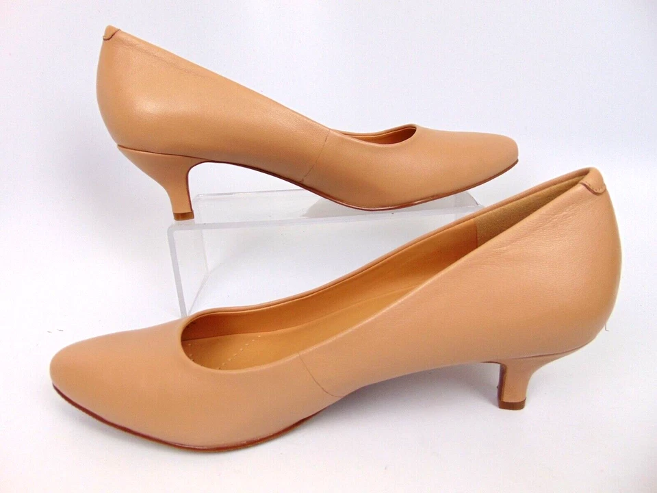 NEW! Trotters Kiera Heels Pumps Dress Shoes Women's Size 9.0 N AA, Nude Leather - Image 3 of 4