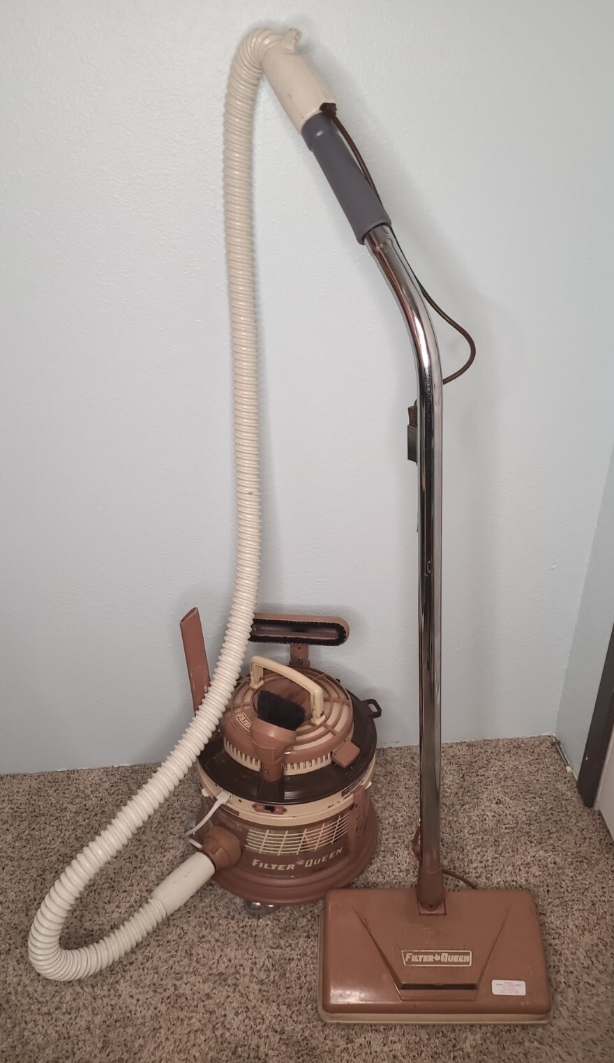 Vintage Filter Queen Vacuum Cleaner Model 88 w/ Powerhead & 3