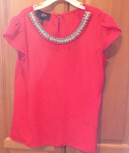 ladies red dressy blouses