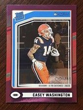 2024 Donruss Casey Washington Season Stat Line Purple Foil #/400 Rated Rookie RC