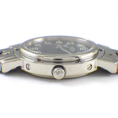 HERMES Watch Clipper CL4.210 Date Sunray Blue Dial Stainless  display picture 3