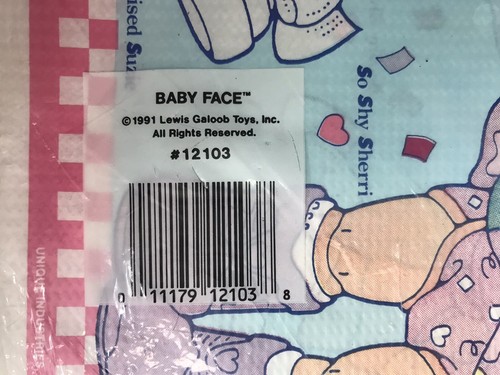 Vintage Paper Tablecloth Baby Face Doll 1991 Lewis Galoob Toys, Inc 54” X 84” - Picture 4 of 7