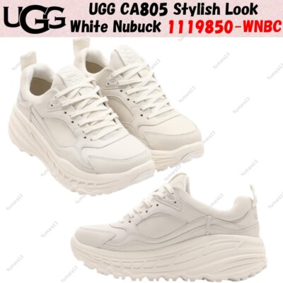 UGG CA805 Stylischer Look Weiß Nubuk 1119850-WNBC Herren Gr.