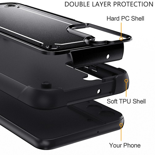 For Samsung Galaxy S21/S21+/S21 Ultra/FE Shockproof Case Cover / Tempered Glass - Zdjęcie 21 z 36