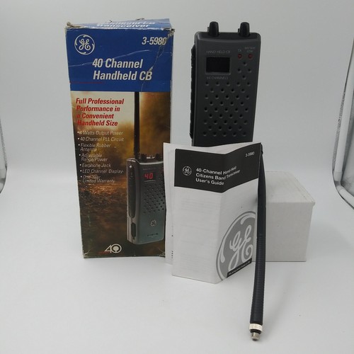 GE CB Citizen Band Transceiver Model 35980 40 Channel Hand Held Radio 4 Watts eBay