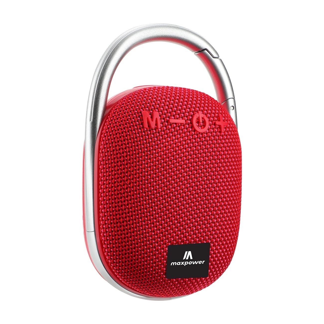 Maxpower Red Clip-on Portable Bluetooth Speaker for On-the-Go Music