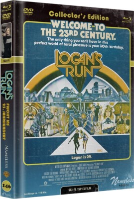 Logans Run - Flucht ins 23. Jahrhundert - Mediabook C (Blu Ray) lim. 333 NEU/OVP