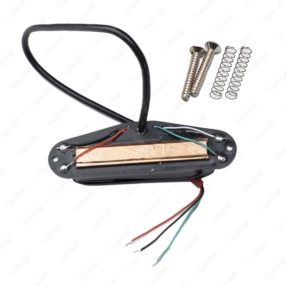Mini pastilla única de doble riel Humbucker 9K de 4 cables para guitarra Strat colores construidos Foto 4 de 4