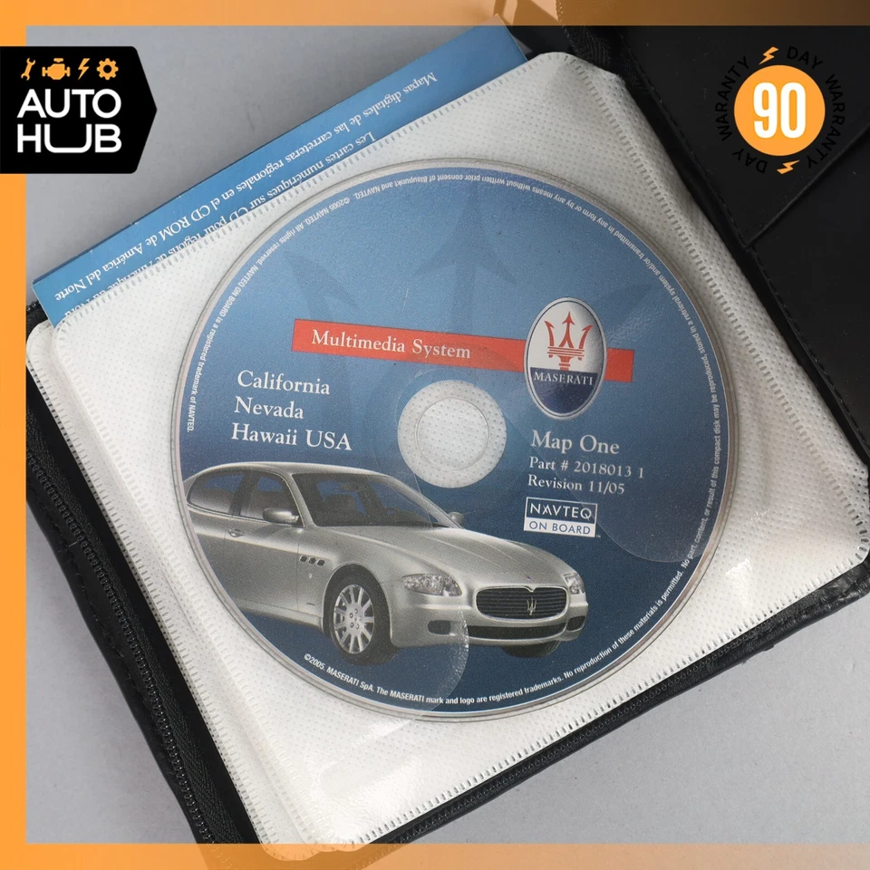 2006 Maserati Quattroporte M139 Comand GPS Map Navigation Disc Set OEM - Image 2 of 4