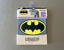  Batman  Baby Boys 12 Months Two-Piece Sleepwear Set 100 Cotton, New In Package