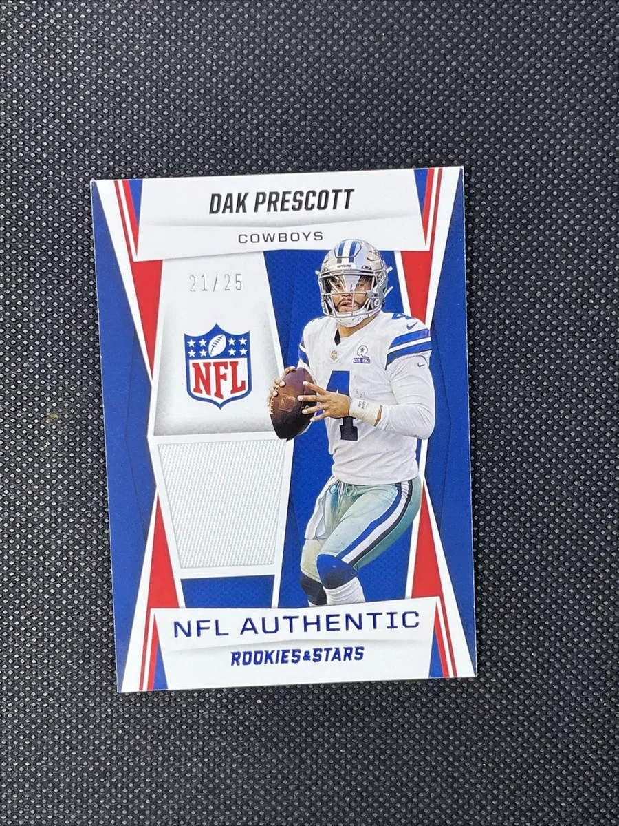 2021 Rookies Stars NFL Authentic Blue Dak Prescott Jersey d 25 Cowboys