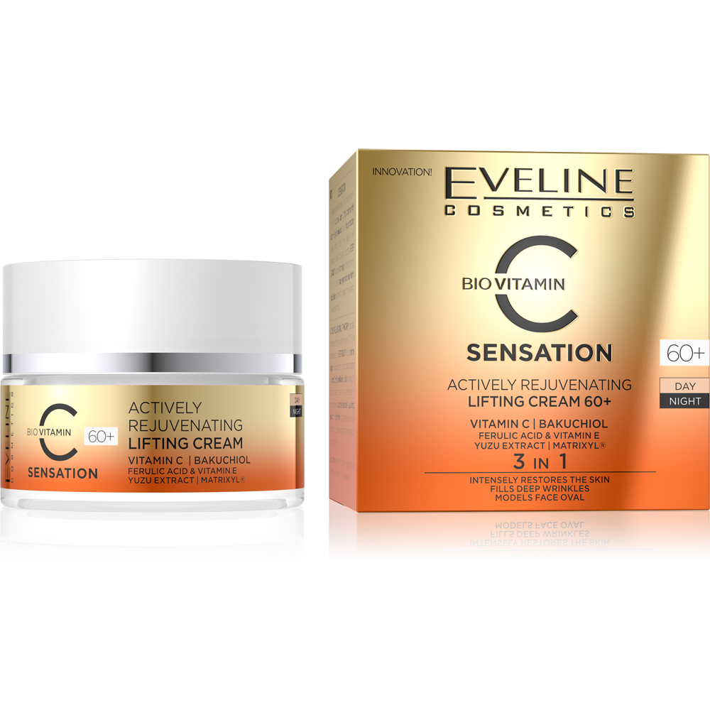 Eveline Vitamin C Sensation Intensively Firming Wrinkle Fillinng Cream 60+ 50ml
