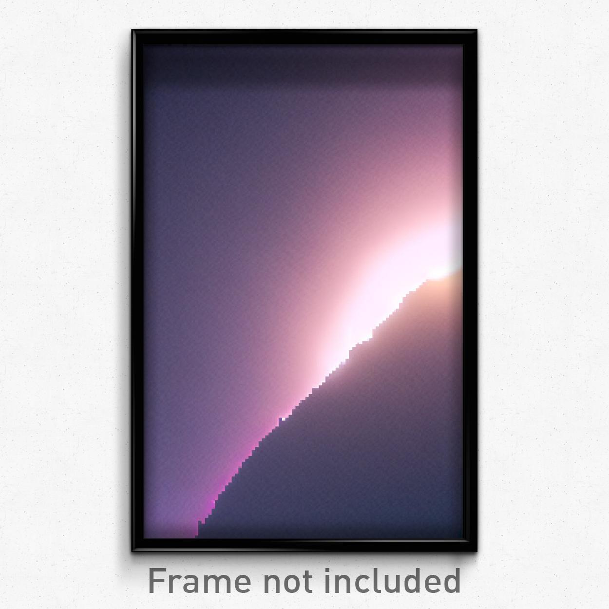 8-Bit Psychedelic Pixel Art Poster - Trippy Void Video Game Print