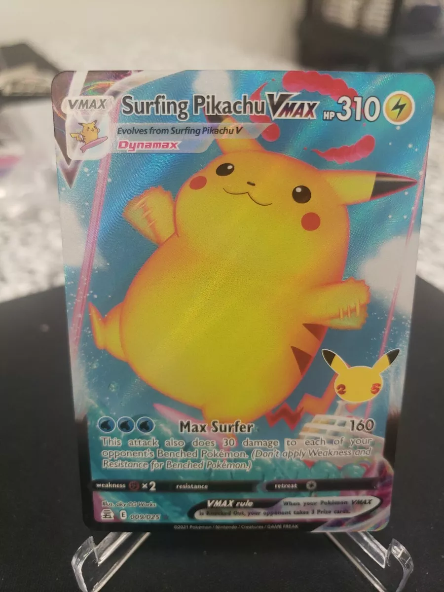  Surfing Pikachu VMAX - 009/025 - Ultra Rare : Toys & Games