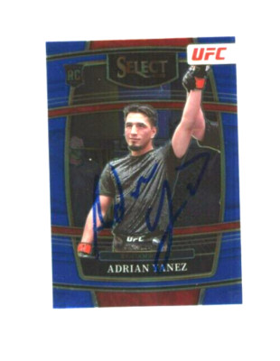 ADRIAN YANEZ AUTO ROOKIE 2022 Panini Select #59 UFC Beckett BAS