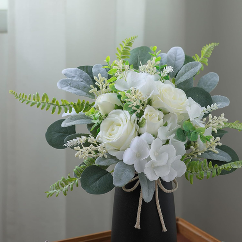 Artificial Greenery Stems Box Set75 Pcs with 7 Kinds of Dusty Green & Beige - Picture 5 of 9