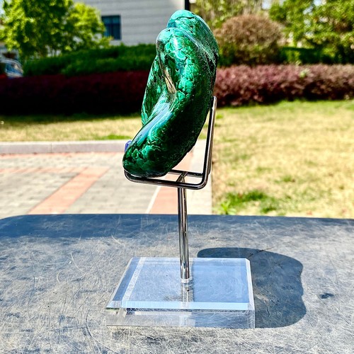2.32LB Natural glossy Malachite transparent cluster rough mineral sample - 第 9/16 張圖片