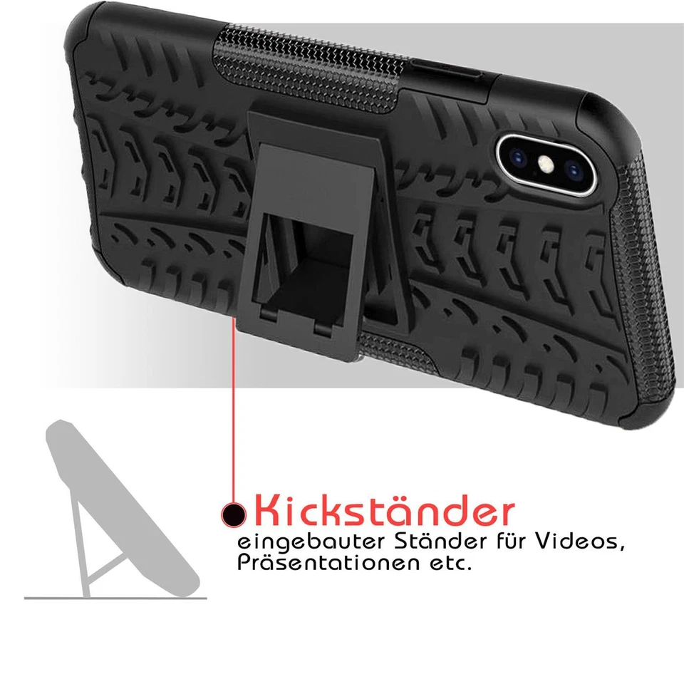 Robuste Schutzhülle für iPhone 6 7 8 Plus SE X Xs Max Xr Hülle Case Cover Tasche - Bild 4 von 4