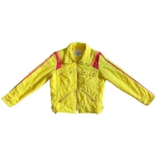 Vintage SKYR Mens Size Medium Yellow Ski Jacket Made In Hong Kong As Is Rare