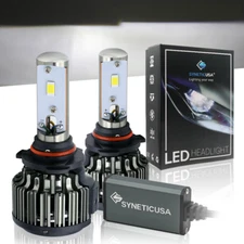 9005 HB3 CSP LED Headlight Conversion Kit High Beam White Light Bulbs Lamps