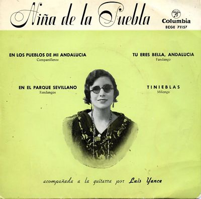 NIÑA DE LA PUEBLA / Cante Flamenco / COLUMBIA ECGE 71157