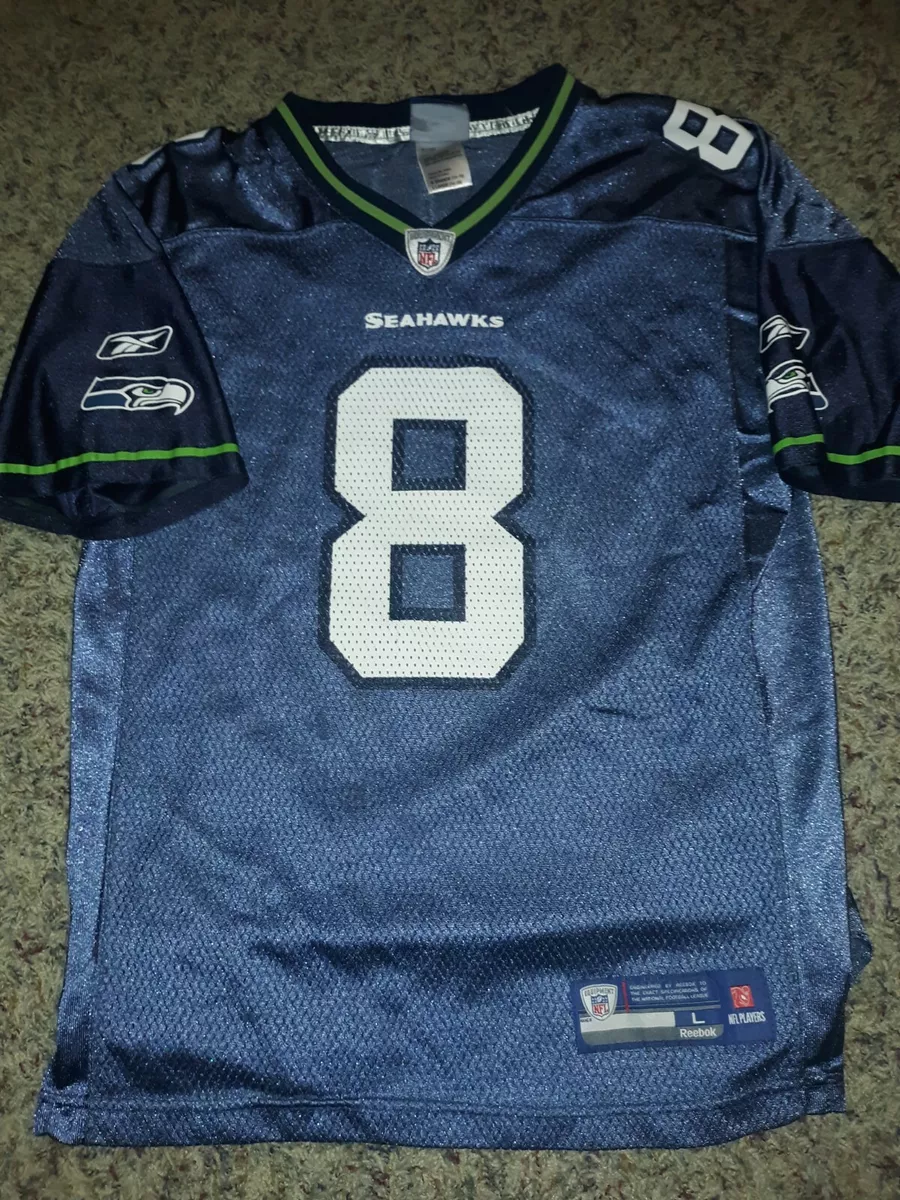 Matt Hasselbeck 8 Seattle Seahawks Jersey Reebok On Field Sz L 14 16 Youth Boys