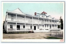 c1920's John Jacob Astor House Terrace Dirt Road Mackinac Island MI Postcard