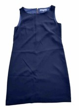 Gerard Darel Shift Dress Size 42 Large Sleeveless Little Black Dress Knee