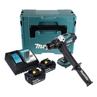 Makita Ddf 458 Rgj Akku Bohrschrauber 18 V 91 Nm + 2X Akku 6,0 Ah + Lader