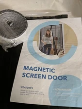 Mosquito Door Net Mesh Screen Bug Pet Patio Magnetic Closer 39 X 83 LACE top