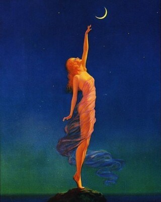 Reaching for The Moon by Edward Eggleston -  8x10 PREMIUM SATIN PRINT