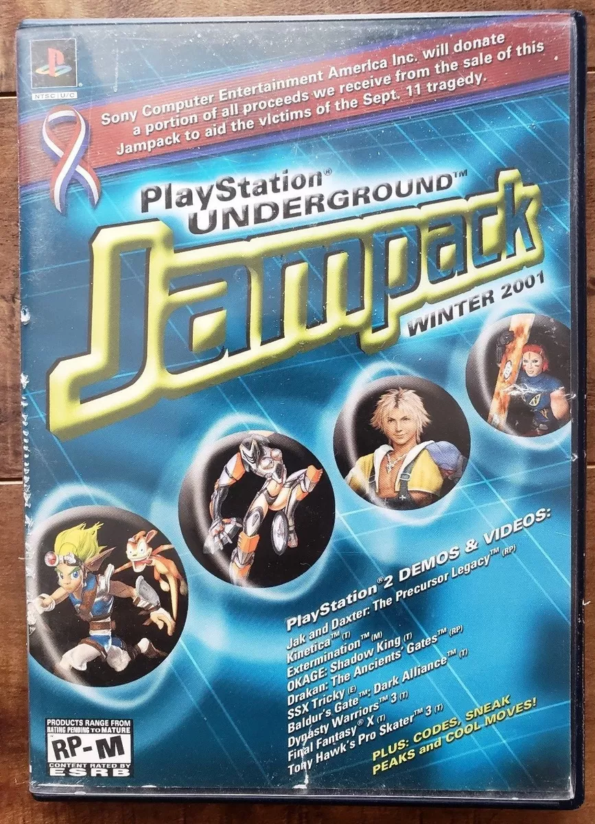 PlayStation Underground Jampack: Winter 2001 (Sony PlayStation 2, 2001)  711719716327