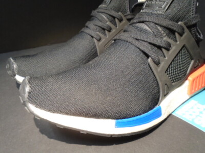 2017 ADIDAS NMD XR1 PK PRIMEKNIT CORE BLACK WHITE RED BLUE R1 BOOST BY1909  9.5 | eBay