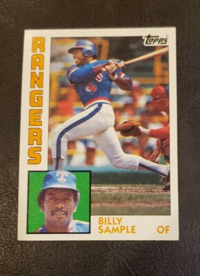 1984 TOPPS Baseball Card # 12 BILLY SAMPLE Texas Rangers | eBay