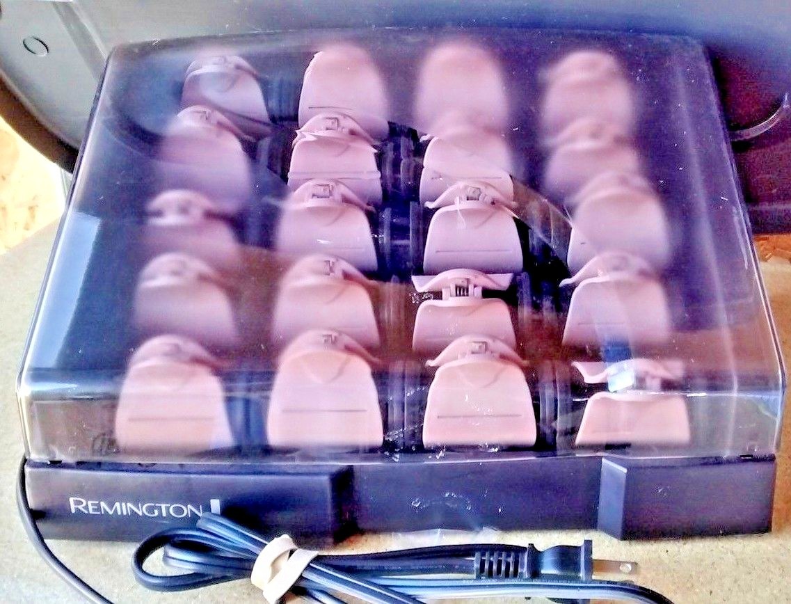 Remington H9000 Hot Rollers Curlers Pearl Ceramic Clip Pageant Wedding Salon - Main Image