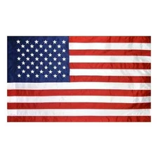 USA US 2-1/2x4 AMERICAN EMBROIDERED FLAG POLE HEM BANNER SLEEVE POCKET for Pole