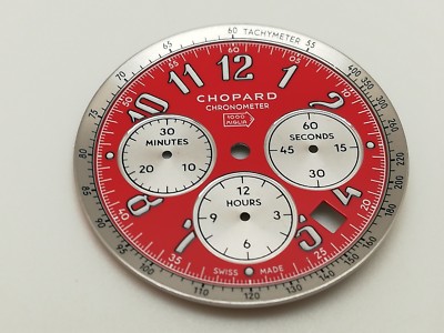 CHOPARD MILLE MIGLIA 42 MM CHRONOGRAPH WATCH RED DIAL 33.5 MM (NOS & ORIGINAL) 