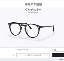 Black/ 362 Gradient  OLIVER PEOPLES O'Malley 48mm MSRP 482 Downey Jr. Fav