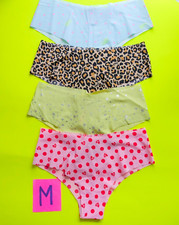 Victoria's Secret PINK Size M Seamless Cheeky Panty Bundle - Lot of 4
