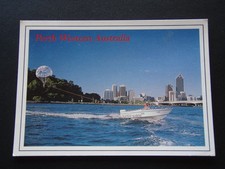 PERTH WESTERN AUSTRALIA SKYLINE PARASAILING HAYWAY MARINE 1991 POSTCARD