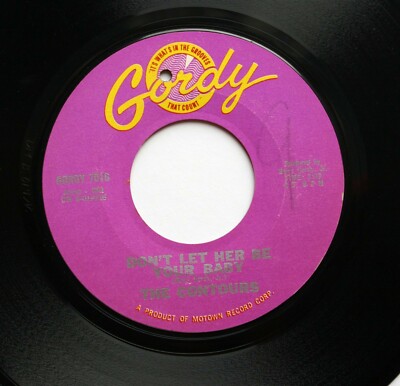 CONTOURS Soul 45rpm Don't Let Her Be Your Baby b/w It Must be Love HEAR