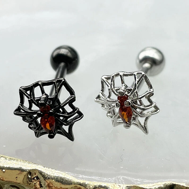 Spider web tongue piercing sale