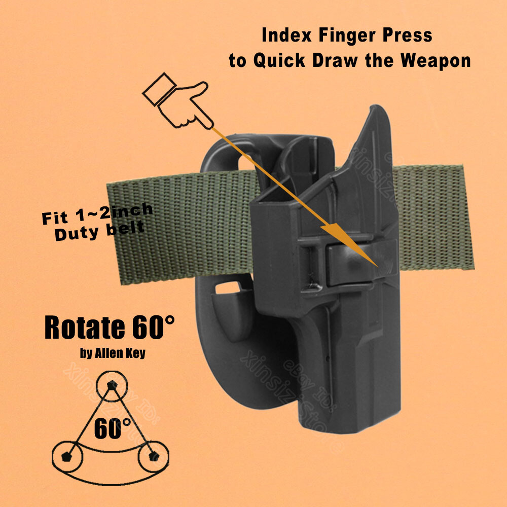 Tactical Holster OWB For Glock 23 17 19 19X 19T Elite force 19 17 32 23 Holster