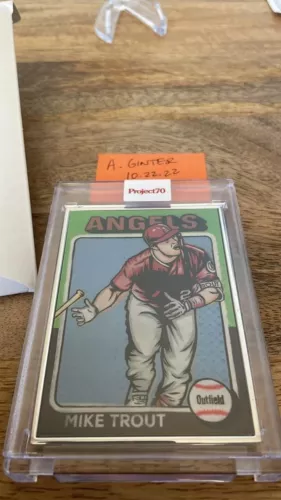 Project 70 Mike Trout Blake Jamieson AP Jersey Number 27/51