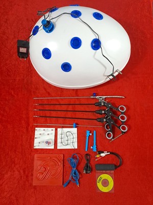Laparoscopic Oval Shape Endotrainer with 5 Basic Training Instruments set