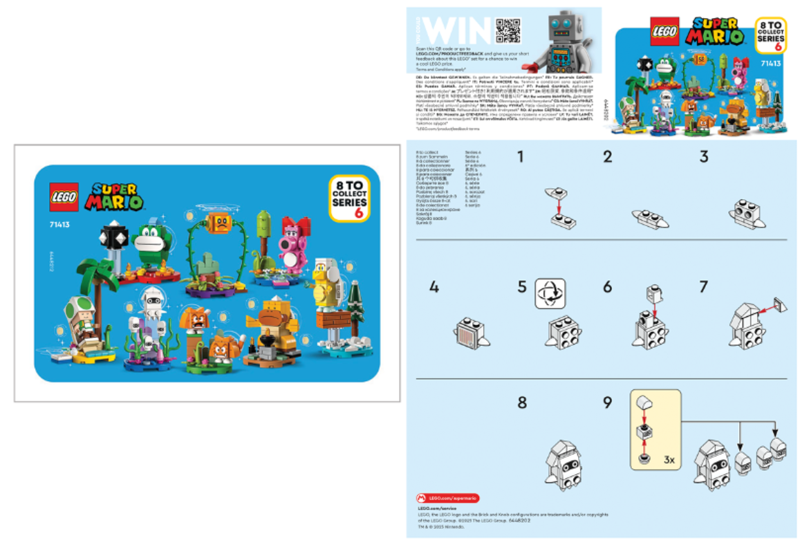 Lego Green Toad 71413 Super Mario Series 6 Minifigure | eBay